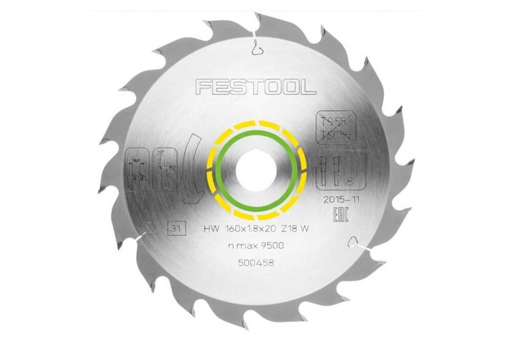 Диск пильный по дереву FESTOOL 160x20x18T (500458)