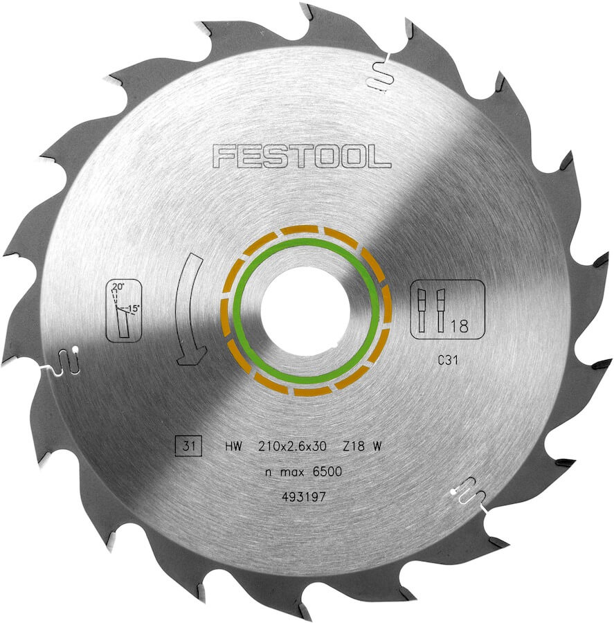 Диск пильный по дереву FESTOOL 210х30x18T (493197)