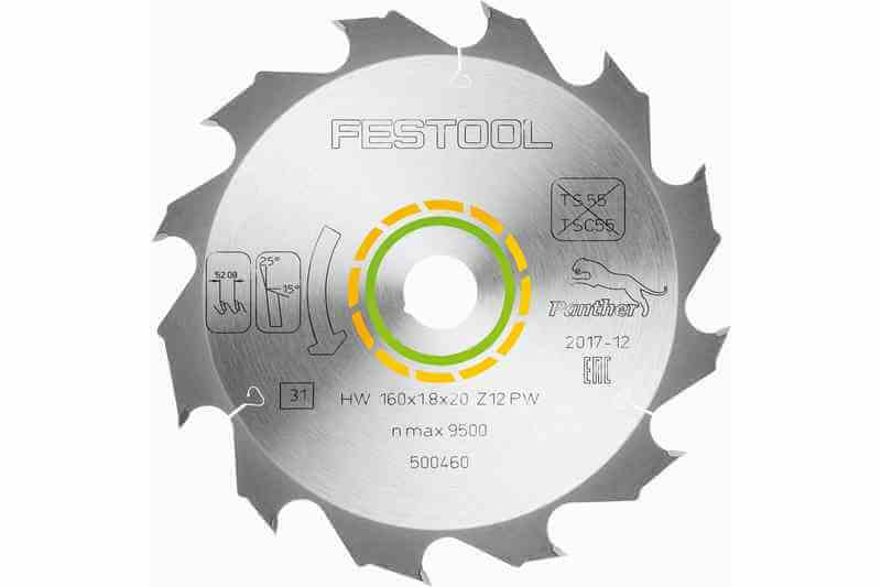 Диск пильный по дереву FESTOOL Panther 160x20x12T (500460)