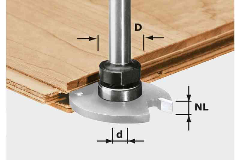 Державка для фрезы пазовой хв. 8мм FESTOOL S8 1,5-5 KL16 (499803)