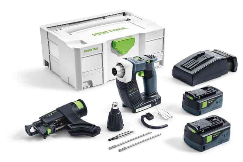 Шуруповерт для гипрока Festool DWC 18-4500 Li 5,2-Plus (574745) [18В, 2x5,2 Ач, кейс]