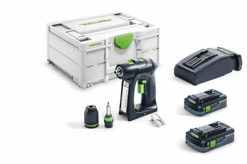 Шуруповерт Festool C 18 HPC 4,0 I-Plus (576435) [18В, 2x4,0 Ач, кейс]